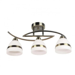 Lampa sufitowa COLAR do sypialni na E14 szklane klosze K-JSL-6572/3 AB Kaja Lighting