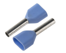 Końcówka tulejkowa izolowana 2 x 0.75mm² długość 8mm Szary średnica 1.8mm Izolowane JST