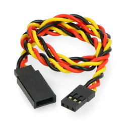 Przedłużacz do serw 30cm skręcony