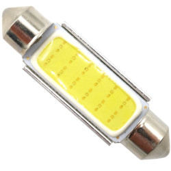 Dioda LED C5W 42mm COB-12SMD CAN CANBUS żarówka Biała 12V