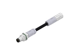 Złącze wielostykowe przemysłowe 3-pinowe M8, panelowe Wtyczka CONEC