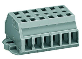 Listwa zaciskowa 2-przewodowa 2,5mm2 6-torowa szara z mocowaniem śrubowym 261-426 /50szt./