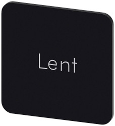 Tabliczka opisowa Siemens 3SU1900-0AF16-0GW0 (S x W) 22 mm x 22 mm Lent 10 szt.