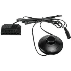 Włącznik nożny do klipsów 2,1/5,5 żeńska + rozdzielacz 1x6 mini czarny