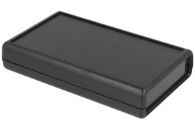 Obudowa; do przyrządów; ręczna; G528B(BC)-1@; ABS; 112mm; 66,5mm; 21mm; czarny; z koszykiem na baterie; RoHS; Gainta; 1 panel cz