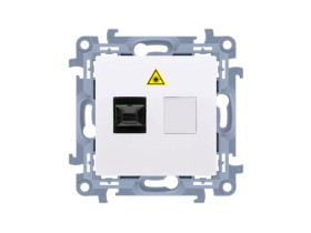 SIMON 10 Gniazdo światłowodowe / optyczne pojedyncze SC/APC biały CGS1.01/11 KONTAKT SIMON