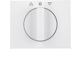 BERKER K.1 Płytka czołowa z pokrętłem do wyłącznika żaluzjowego obrotowego biały 1077710900 HAGER