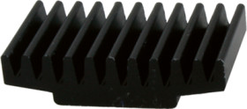 IC heatsink, (L x W x H) 17 x 30 x 7.5 mm, 17 K/W, black anodized, 10037151