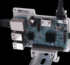 DRP2-GR Raspberry Pi rail bracket, grey