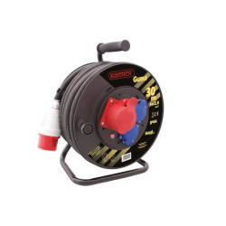 Przedłużacz bębnowy HARD 30m H05RR-F 5x2,5 IP44 2xGS + 1x16A/5P SPZ1-12-2,5-30G