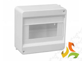 Rozdzielnica natynkowa 8 modułowa 1x8M bez drzwi N+PE IP40 S-8 C.2017 PAWBOL