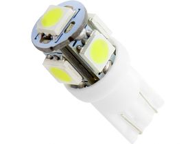 Żarówka samochodowa T10 W5W 5 LED 1W