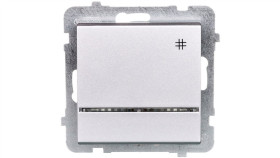 Sonata Łącznik Krzyżowy Z Podświetleniem Srebro Mat Łp-4Rs/M/38