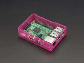 Adafruit Pi Model B+ / Pi 2 / Pi 3 Case Base - Pink
