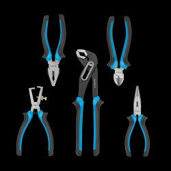 Zestaw szczypce - kombinerki, 5szt, Rebel. Zestaw niezbędnych narzędzi do prac domowych i warsztatowych.