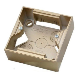 SONATA Puszka natynkowa pojedyncza szampański złoty PNP-1R/39