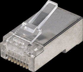 790529 CAT5e Modular Plugs Pro Line, 3-prong, 100 pcs