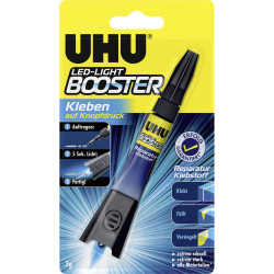 UHU 48150 BOOSTER UV Adhesive 3g: Fast Cure Strong Bond Seals All