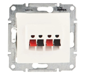 Sedna Gniazdo głośnikowe podwójne kremowe SDN5400123