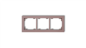 Deco Ramka Potrójna Deco Pastel Matt Lawendowy 42Dr-3