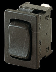 01808.2302-00 Rocker switch, 1-pin, UM, black