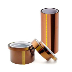 Taśma kaptonowa samoprzylepna 60mm, grubość 25um, temp do 260°C rolka 33m