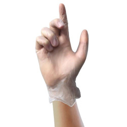 Rękawice jednorazowe, rozm. 8, Średnie, 100 szt., kolor: bezbarwne, Unigloves