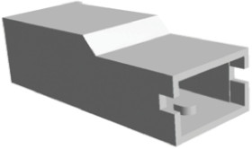 Obudowa do konektorów zaciskanych Wtyczka -pinowe Naturalny 10 → 20 AWG 22.9mm