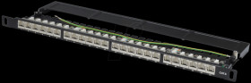 DN-91624S-SL-SH 19" patch panel, Cat. 6, 24-port - 0.5 U, shielded
