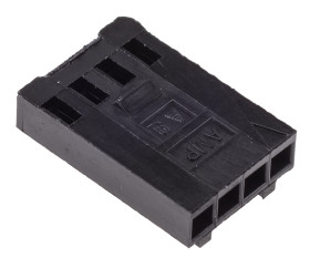 Obudowa złącza 4-pinowe -rzędowe raster: 2.54mm TE Connectivity Żeński Montaż na kablu AMPMODU MOD IV Złącze