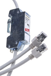 Ochrona przeciwprzepięciowa 34 V AC, 57 V DC na szynę DIN Dehn Ogranicznik przepięć 10kA