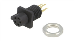 Złącze: Okrągłe Gniazdo 709/719 Żeńskie Pin: 5 Złocony 3A Ip40 09 9792 20 05