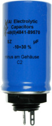 Electrolytic capacitor, 100 µF, 450 V (DC), -10/+30 %, can, Ø 35 mm, SZ10145035054