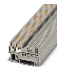 Blok zacisków przelotowych Phoenix Contact poziomy: PojedynczyWtykowe PT 1.5/S-TWIN/1P BK 17.5A 500 V