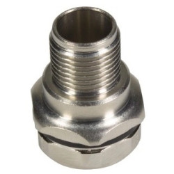 Flange socket, M12, front mounting for pin inserts, 21033021001407