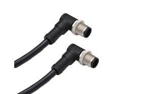 Złącze i kabel ze złączem Złącze M12 liczba rdzeni 8 długość 500mm Rodzaj A Męskie Złącze B Złącze M12