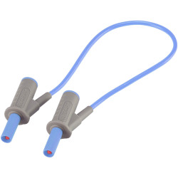 VOLTCRAFT VC8063385 Safety test lead Banana jack 4mm25.00 cm; Blue; MSB-5010 A