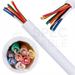 Kabel alarmowy BiTprotect YTDY 8x0,5mm biały 100V domofonowy drut Bitner
