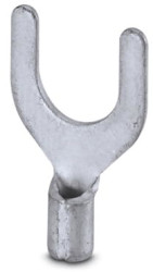 Uninsulated forked cable lug, 0.5-1.5 mm², AWG 20 to 16, M6, silver, 3240141