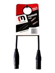 Kabel DMX - XLR M / XLR F - Standard - 0,5m - DX0105BX