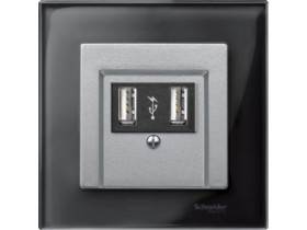 MERTEN Płytka czołowa System M uniwersalna aluminiowy MTN297960 SCHNEIDER ELECTRIC