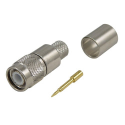 Złącze koncentryczne Montaż na kablu Męski typ złącza Złącze TNC Połączenie zagniatane