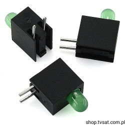 546-1040 Dual LED 3mm Green in Case THT DIALIGHT