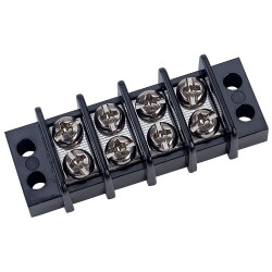 TruConnect 4 Way Screw to Screw Barrier Terminal Block