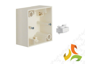 Puszka 1 pojedyncza natynkowa 33,5mm krem połysk 5310419902 HAGER