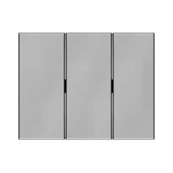 Berker K.1/K.5 Klawisz potrójny do łącznika stal szlachetna lakierowana 14657004