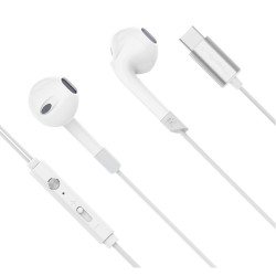 Słuchawki douszne z mikrofonem K&M C2 białe USB-C