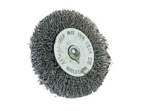 BROSSE CIRCULAIRE -FIL INOX -DÉCAPAGE DE
