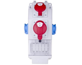 Rozdzielnica budowlana 5P/32A 5P/16A 2x2P+Z 5 modułów ROS 5X-15