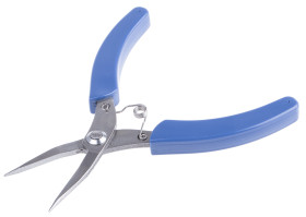 Szczypce okrągłe Szczypce z okrągłymi końcówkami RS PRO długość szczęk: 25mm długość całkowita: 130 mm Stal nierdzewna